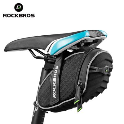 China High Reflective ROCKBROS Mountain Road Bike Saddle Bag 3D Shell Quakeproof Bicycle Cycling Rear Seat Bag Wholesale for sale