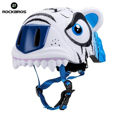 China With Taillight Design ROCKBROS Customized Led Light Kids Bikes Bicycle Helmet for sale