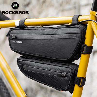 China 2 ROCKBROS Combination Bag Front Tube Bags Btwin Bicycle Bag MTB Road Bike Detachable Frame Bag for sale