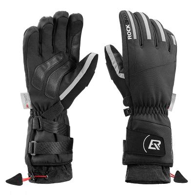 China ROCKBROS Touch Screen Winter Cycling Full Finger Warm Waterproof Bike Ski Gloves Outdoor Sport Touch Screen Bicycle Finger Gloves for sale