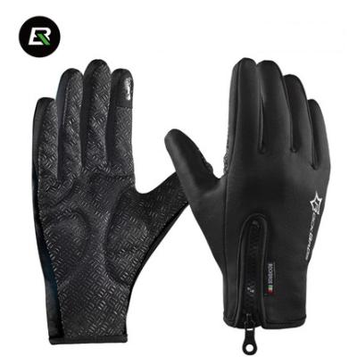 China Non Slip/Touchscreen ROCKBROS Waterproof Windproof Full Finger Cycling Gloves Winter Gloves Bike Motorcycle Touch Screen Cycling Gloves Warm for sale