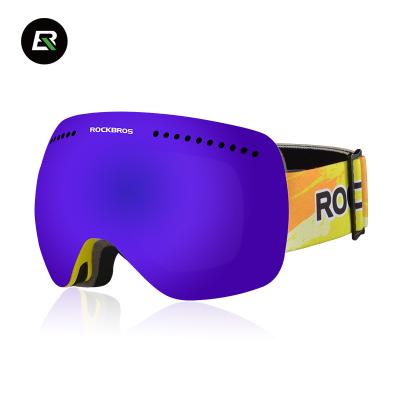 China Ski Glasses Rockbros Frameless Snowboard Real Polarized Glasses Ski Goggle No Frame Color Custom Box RB-10086 1 Piece for sale