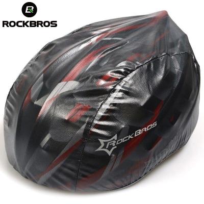 China ABS Rockbros Rain Cover Bicycle Helmet Rain Cover Reflective Waterproof Windproof Dustproof Cover For Outdoor for sale