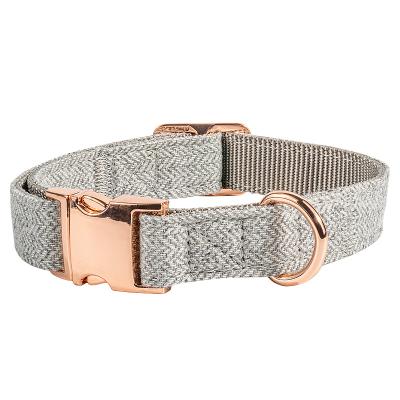 China Wholesale New Design Manufacturer Sustainable Pet Supply Soft Dog Collar With Metal Buckle Pet Accessories for sale