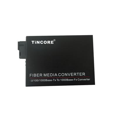 China Competitive Price of FTTH 10/100/1000M Single Mode Single Fiber HTB-GS-03 Media Converter for sale