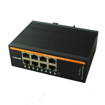 China Best selling price IP40 industrial 8 gigabit 2.5G SFP L2 port unmanaged network POE switch 143*103*47mm for sale