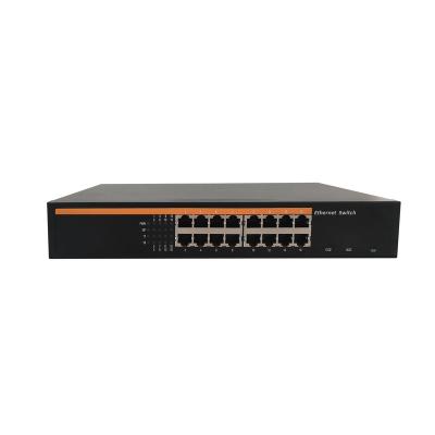 China Industrial Port Network Switch 100Mbps 16 Mini Support IP Camera Ethernet Network Switch 10/100M ETH Desktop Type for sale