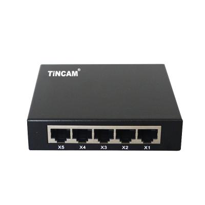 China ISO 9001 5 Unmanaged Factory Port Fast Ethernet Switch Ethernet Hub Network Switches 97*65*25mm for sale