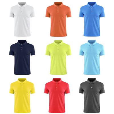 China High Quality Cotton Polyester T-shirt Mens Golf Sports Casual Business Polo Shirt Short Sleeve for sale