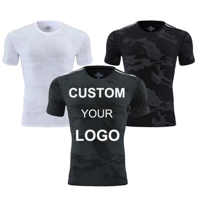 China Custom Private Logo Fitness Gym Wear Sports Apparel Silky Cool Blank Men T Shirts for sale