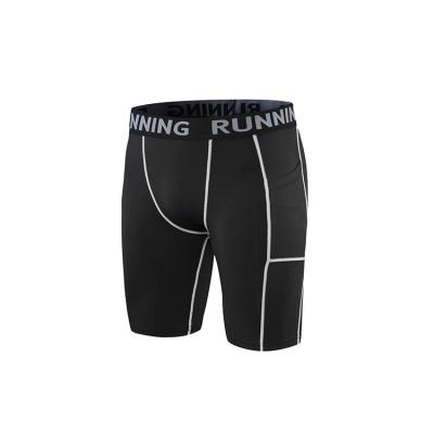 China Men's Compression Shorts Pants Sports Workout Pocket Gym Fitness Leggings Running Tights Shorts for sale