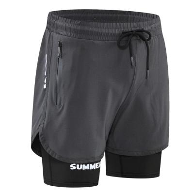 China Wholesale Custom Sweat Compression 2 In 1 Fitness Boxer Gym Workout Sports Cargo Running Shorts Pants Men's Shorts for sale