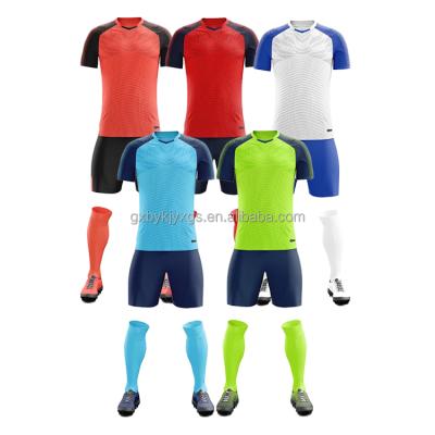 China Custom Logo Plain Blank Soccer Jerseys Wear Soccer Training Uniform Clothes Football Jersey For Teams for sale