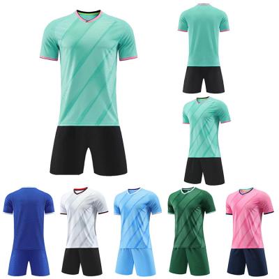 China High Quality Football jersey tracksuit soccer Uniforms Blank Custom football kits full set soccer kit for sale