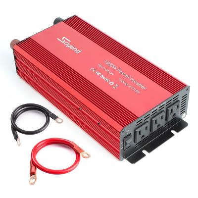 China 1500w car modified sine wave power inverters with 1500w charger 12v 110v 220v for sale