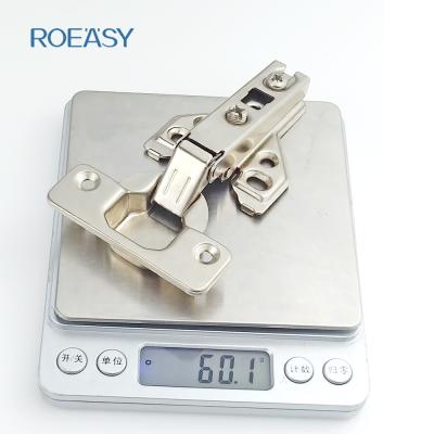 China ROEASY Modern Furniture Hinge 35mm Cup Slide-On Full Size Two Way Butterfly Kitchen Hinge For Aluminum Door for sale