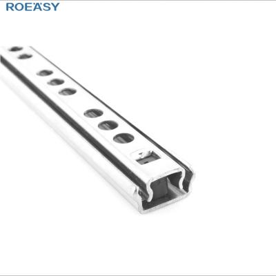 China Modern furniture accessories zinc 17mm width linear drawer slide ROEASY two way linear drawer slide for sale