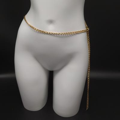 China 2021 Gold Chain Belt Metal Chain Belt Women Gold Waist Belt Luxury Women Chain Belt for sale