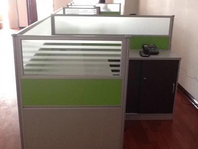 China Modular Desk Commercial Office Furniture Sets PVC Edge Sealing Scratch Resistant for sale