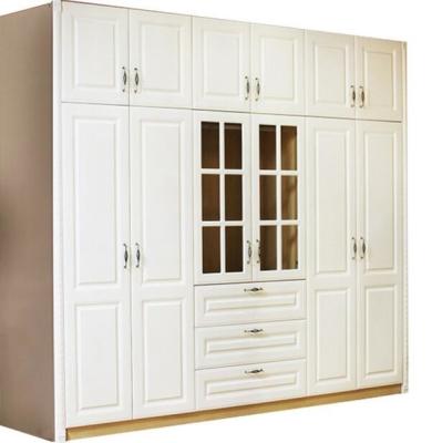 China OEM Custom Bedroom Wardrobes With Sliding Doors , 2 Door 3 Drawer Wardrobe for sale