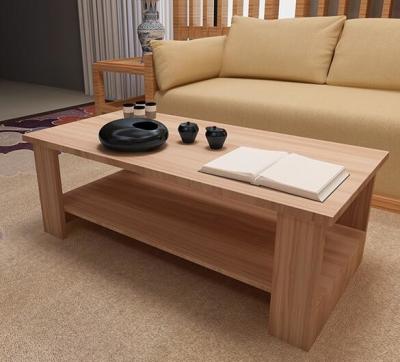 China Rectangular Unique Custom Living Room Furniture Tables Wood Grain Surface for sale