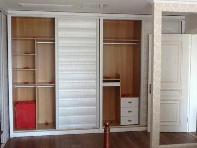 China Decorative Four Door Bedroom Sliding Wardrobes Traditional , Sliding Door Closet for sale