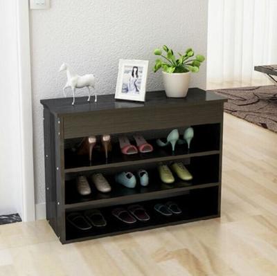 China Home Black Custom Living Room Furniture Contemporary Storage Shoe Rack for sale