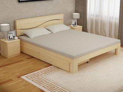 China Bedroom Modern Home Furniture Sets Wood Grain With Bottom Drawers for sale