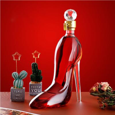 China Gift & Hot Selling Stiletto Wine Dispenser Amazon High Heel Shoes Craft Red Wine Dispenser Vodka Glass Dispenser for sale