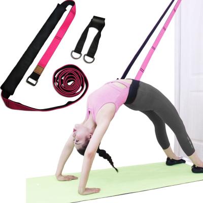 China Polyester Yoga Ballet Aerial Leg Stretching Strap Bend Aid Trainer Yoga Exercise Back Band for sale