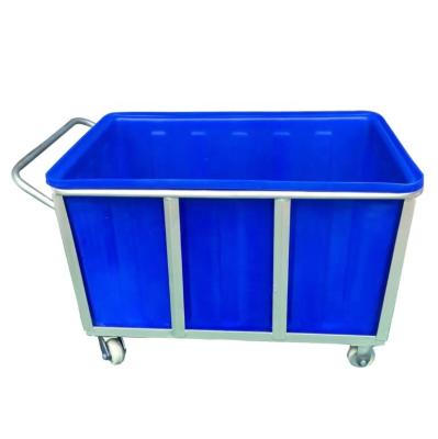 China Factory 400kg poly economy blue plastic laundry box trucks for heavy duty industrial storage and transportation for sale