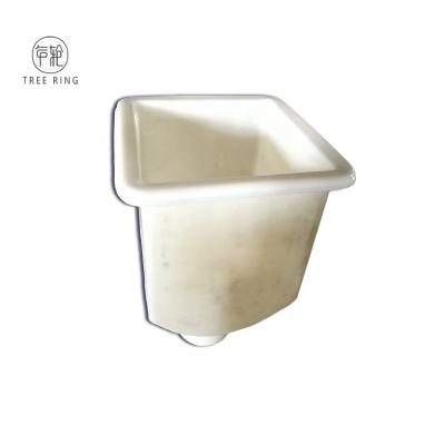 China OEM industrial square plastic cone hopper bins, made by rotomolding, for corn burning stoves for sale