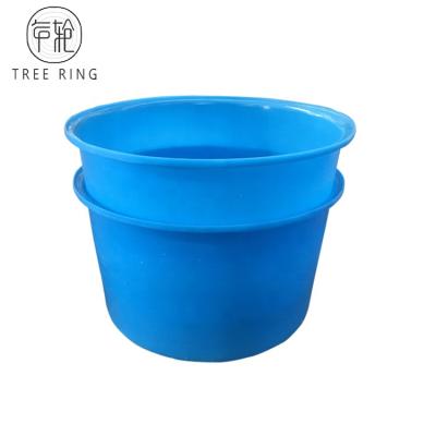 China Fish Farming Hydroponics 600kg UV Resistant Used Blue Plastic Rotomolding Fish Container for sale