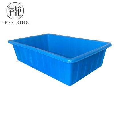 China Aquaponic K380L Blue Color Food Grade Poly Aquaponic Strong Rotomold Farm Containers for sale