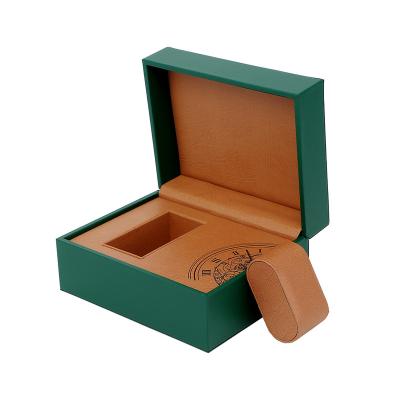 China Wholesale Classic Elegant Luxury Classic Logo Spot Leather Drawer Vintage Earing Box Pendant Watch Set Gift Box For Watch for sale