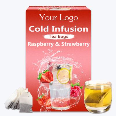 China Organic Cold Infusion Tea Ice Tea Raspberry And Strawberry Fruit Tea Bags for sale