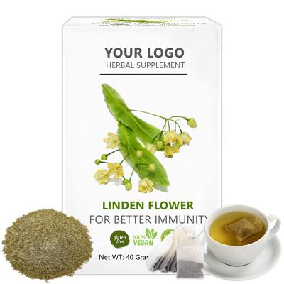 China Immunity Enhancement Herbal Tea 100% Natural Premium Linden Flower Tea Bag Cut With OEM Package for sale