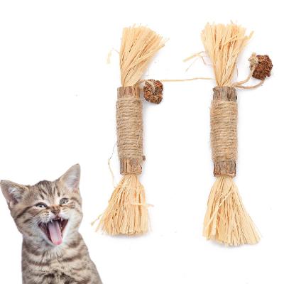 China Stocked silvervine wholesale cat toy private label cat dental stick for sale