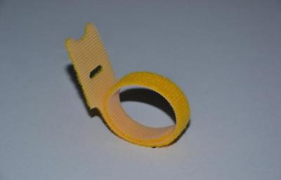 China Strong Adhesive Releasable Cable Ties Yellow Heat Resistant 50mm for sale