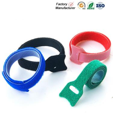 China Small Hook And Loop Cable Ties Down Straps , Self Adhesive Hook And Loop Closure for sale