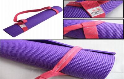 China 12cm Durable Colourful 6 Feet Yoga Mat Strap For Exercise Equipment for sale