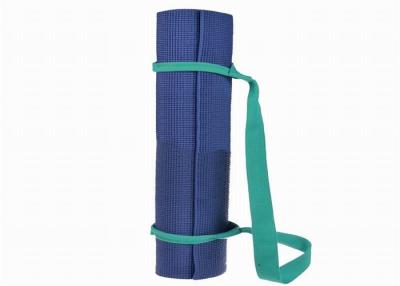 China Polyester Purple Soft Cotton Yoga Mat Carrier Looped Sling Strap For Pilates Exercise for sale