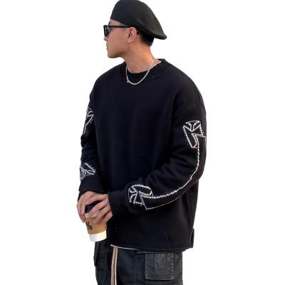 China Warm Mens Fashion Sweaters Modern Oversized Hoodie Pullover Cotton Casual Sweater for sale