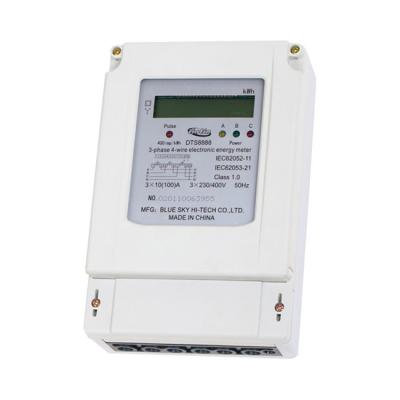 China DDS8888 single phase three wire electronic meter KWH meter digital meter/energy/electricity meter smart wifi 174.5*116.5*69 for sale