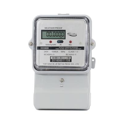 China DDS8888 Single Phase IEC RS485 Communication Register DDS8888 Digital STANDARD Power KWH Energy Meter for sale