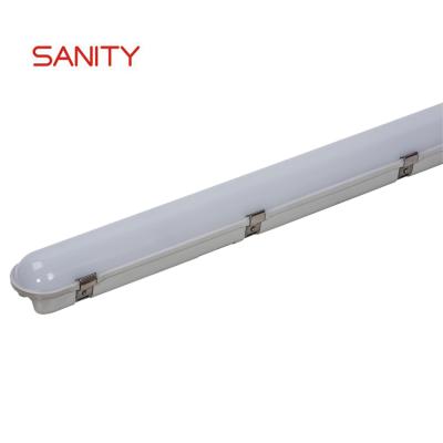 China IP65 modern theme park office ceiling light triproof waterproof pendant batten led linear light fixture for sale