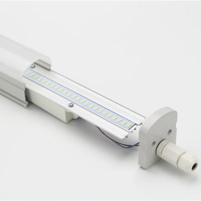 China New SNT SI IP65 Batten 110lm/w Popular Warehouse Linkable Extrusion No Clip Design CCT3 Light for sale