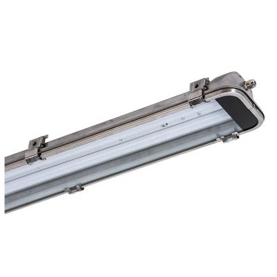 China Environment SK Series CE Saa Stainless Steel Hard Led Fixture Warehouse Led Triproof Lighting Fixture for sale