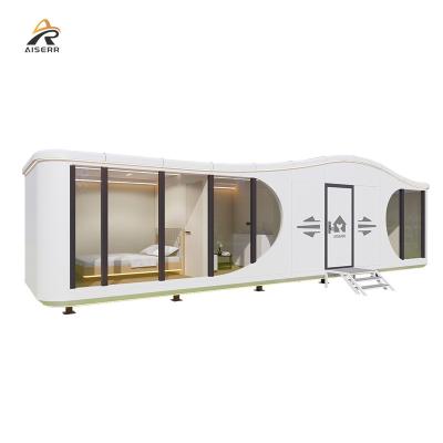 China Modern Hot Selling tiny house on wheels movable Modern capsule cabin Hotel Container home sleep pod Outdoor Mobile Tiny house for sale