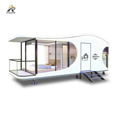 China Modern Factory Direct Hotel Tiny House Tiny House On Wheels Space Capsule Glamping Pod for sale